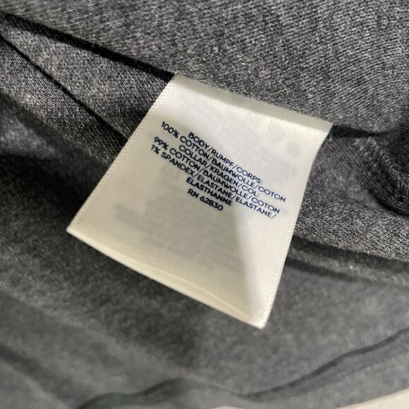 NWOT Land's End Men's XXL Long-Sleeve Polo Shirt Traditional Fit Dark Gray - Picture 7 of 8